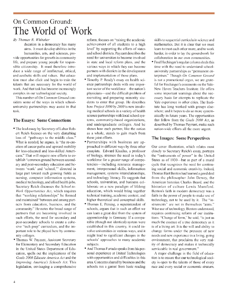 on common ground issue $article->Volume