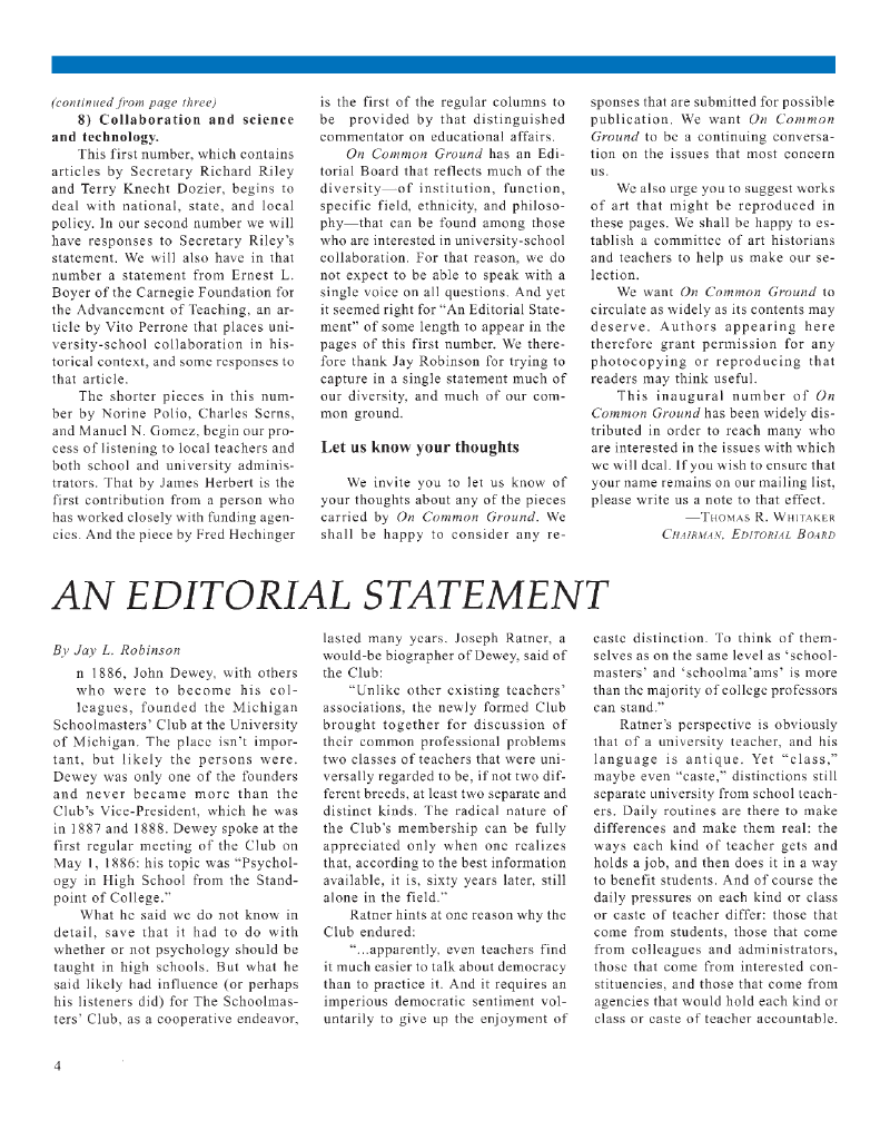 on common ground issue $article->Volume