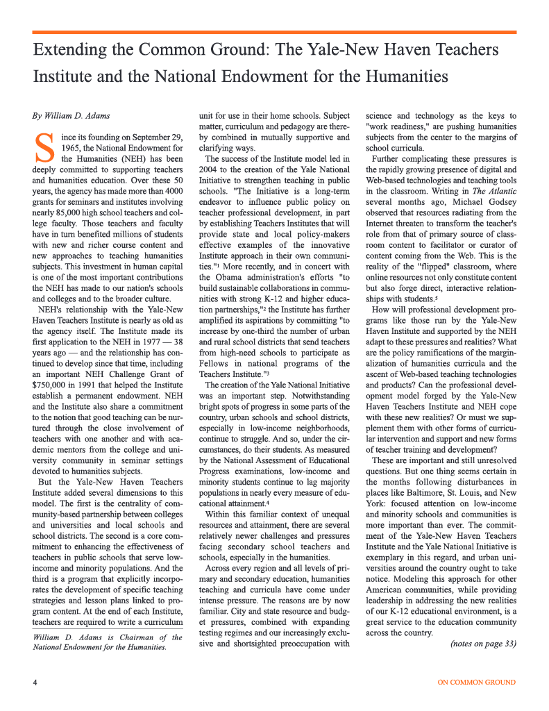 on common ground issue $article->Volume