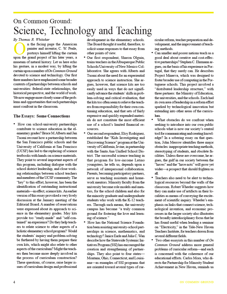 on common ground issue $article->Volume