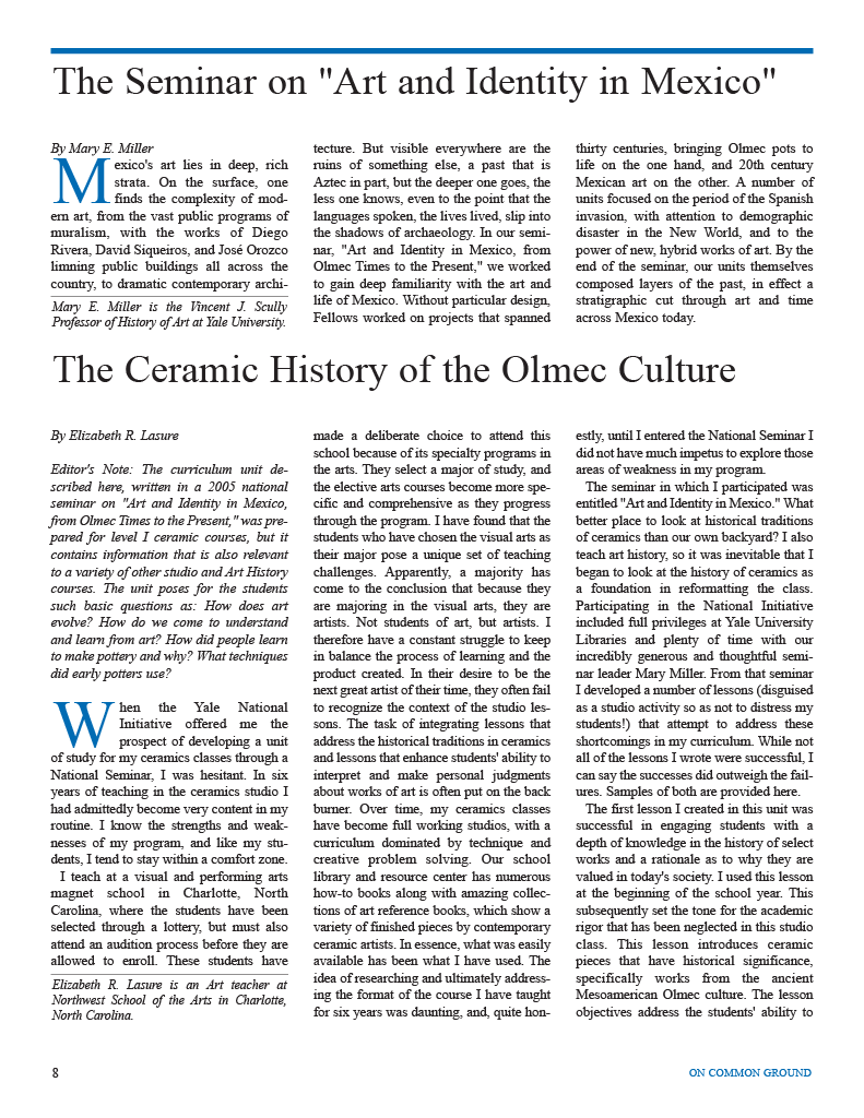on common ground issue $article->Volume