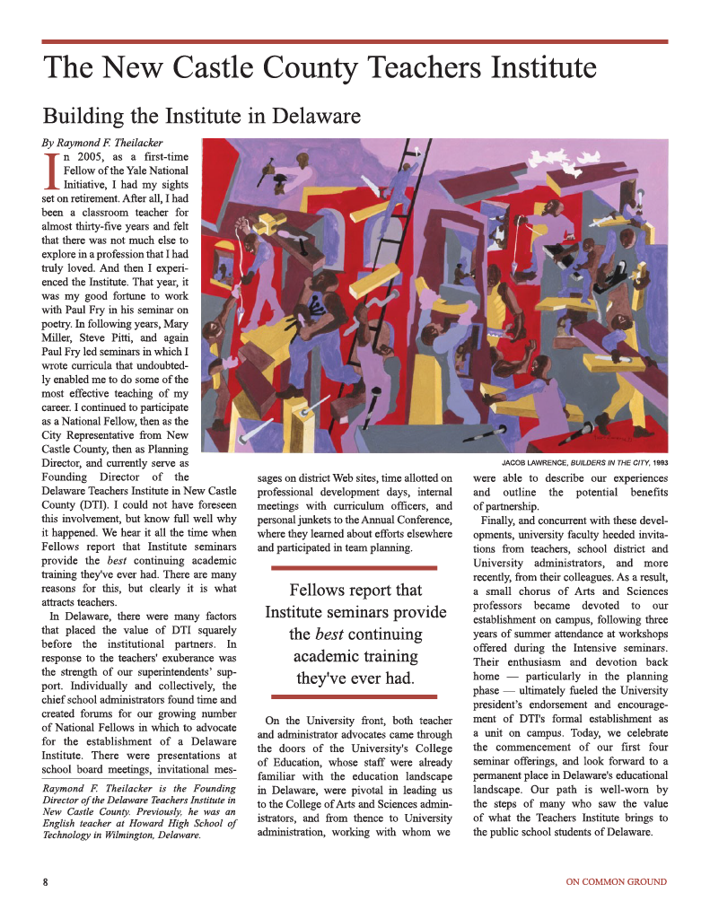 on common ground issue $article->Volume