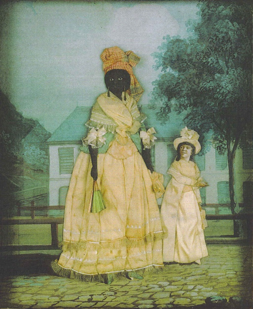 Free woman of color with quadroon daughter